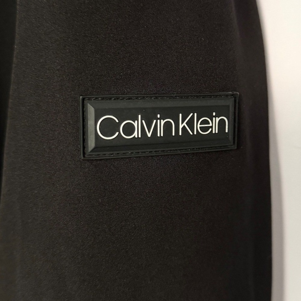 Calvin Klein Water Resistant Softshell Jacket Mens M Black Full Zip Lined - Picture 8 of 15